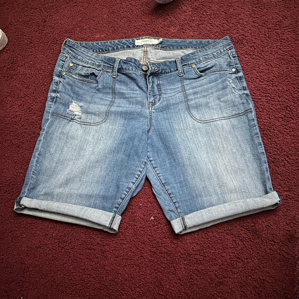 Torrid Women's Blue Denim Shorts